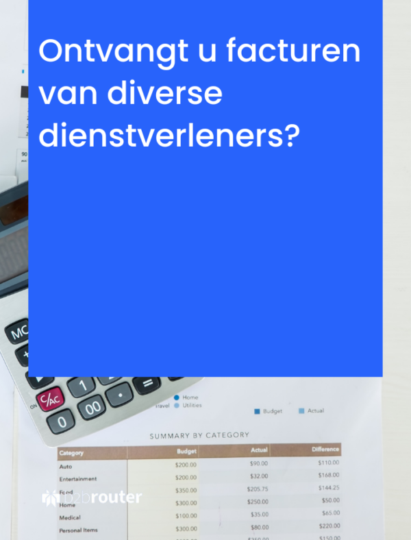 Ontvangt u facturen van diverse dienstverleners? Met B2Brouter loopt dat een stuk vlotter