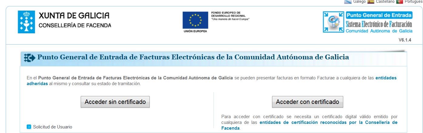 factura electronica xunta de galicia