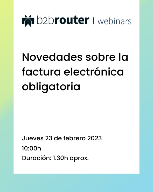 Novedades sobre la factura electrónica obligatoria