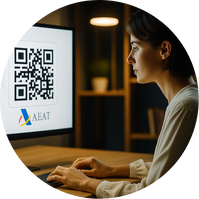 La API se conecta a la AEAT, valida los datos y genera el QR